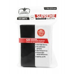 40 pochettes Supreme Sleeves taille Oversized Noir