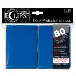 80 Protèges Cartes Matte Eclipse Blue Standard Deck - Ultra Pro