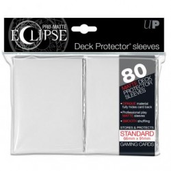 80 Protèges Cartes Matte Eclipse White Standard Deck - Ultra Pro