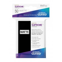 50 Protèges Cartes Supreme UX Matte Sleeves Noir