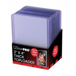 Lot de 25 Toploader Thick Clear Regular Ultra Pro