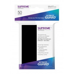 50 Protèges Cartes Supreme UX Sleeves Noir