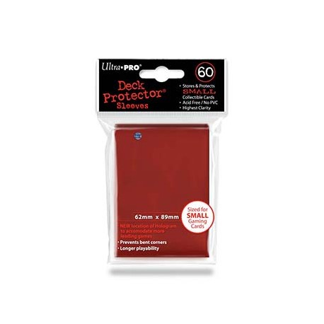 Deck Protector Sleeves SMALL - Rouge