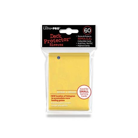 Deck Protector Sleeves SMALL - Jaune