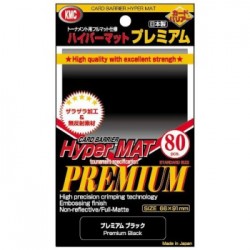 80 Protèges cartes Hyper Mat Premium Black - KMC