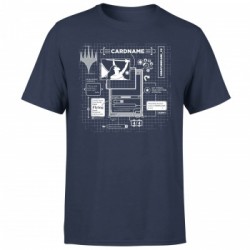 Magic The Gathering Card Grid T-Shirt - Navy - L