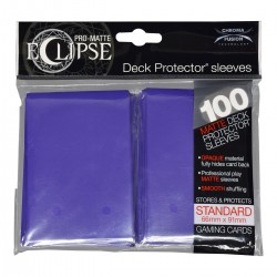 80 Protèges Cartes Matte Eclipse Royal Purple Standard Deck - Ultra Pro