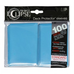 100 Protèges Cartes Matte Eclipse Sky Blue Standard Deck - Ultra Pro