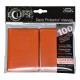 80 Protèges Cartes Matte Eclipse Pumpkin Orange Standard Deck - Ultra Pro
