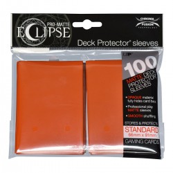 80 Protèges Cartes Matte Eclipse Pumpkin Orange Standard Deck - Ultra Pro