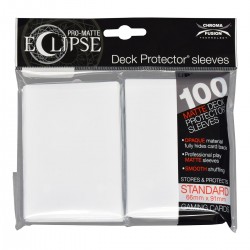 100 Protèges Cartes Matte Eclipse Artic White Standard Deck - Ultra Pro