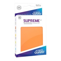 80 Protèges Cartes Supreme UX Sleeves taille standard Orange - Ultimate Guard