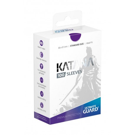 100 pochettes Ultimate Guard Katana Sleeves taille standard Violet
