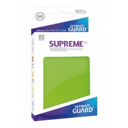 80 Protèges Cartes Supreme UX Sleeves taille standard Vert Clair- Ultimate Guard