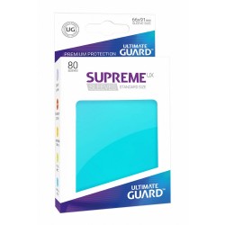 80 Protèges Cartes Supreme UX Sleeves taille standard Aigue-marine - Ultimate Guard