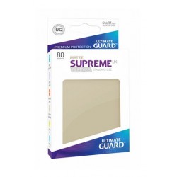 80 Protèges Cartes Supreme UX Sleeves taille standard Sable Mat - Ultimate Guard