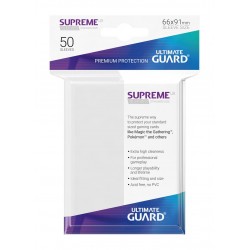 50 Protèges Cartes Supreme UX Sleeves Blanc