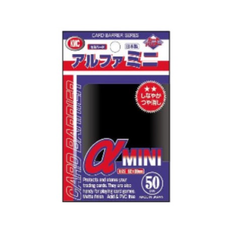 Sachet de 50 Protèges Cartes SMALL α (Aplha) Mini Black