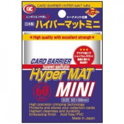 Sachet de 60 Protèges cartes KMC Small Sleeves - Hyper Mat Clear
