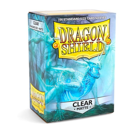 LOT de 10 Paquets de 100 Protèges cartes Dragon Shield - Matte Clear