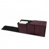 UP - Suede Collection Alcove Vault Deck Box - Ruby