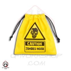 Zombie Yellow Dice Bag - Bourse à dés ou jetons.