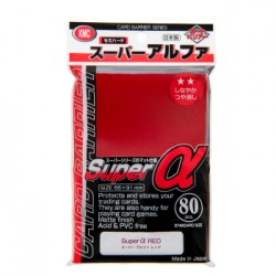 80 Protèges cartes KMC Super Series - Super α (Alpha) Red