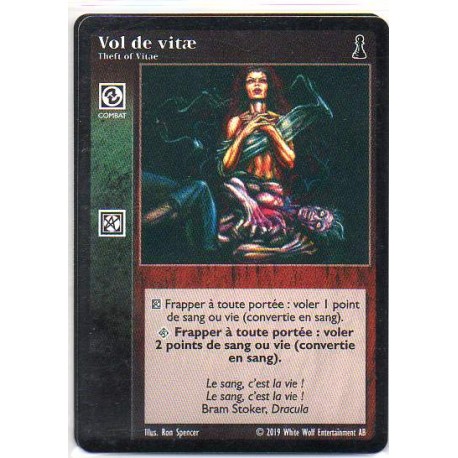 VF - Vol de Vitae / Theft of Vitae- VTES - Premier sang