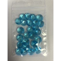 Sachet de 25 Ambres "Diamants" Bleu Turquoise