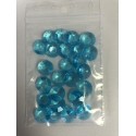 Sachet de 25 Ambres "Diamants" Bleu Turquoise