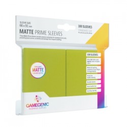 Sachet de 100 protèges cartes 66 x 91 mm - Vert "Lime" Matte Prime - Gamegenic