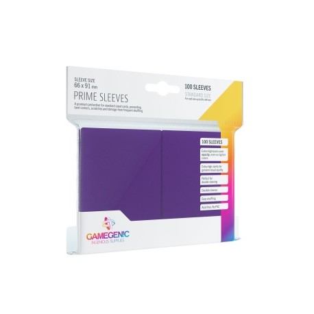 Sachet de 100 protèges cartes 66 x 91 mm - Violet Prime - Gamegenic
