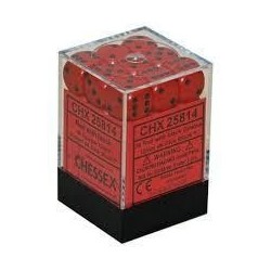 Chessex Set de 36 dés 6 Opaque (12mm) Rouge /Noir