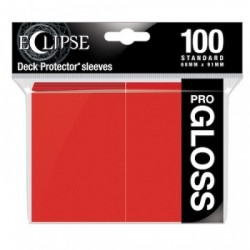 100 Protèges Cartes Gloss Eclipse Rouge Pomme Standard Deck - Ultra Pro