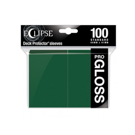 100 Protèges Cartes Gloss Eclipse Vert Forêt Standard Deck - Ultra Pro