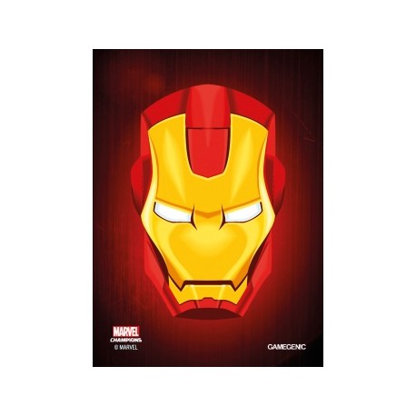 Sacher de 50 protèges carte taille standard Marvel Champions Art Sleeves - Iron Man - Gamegenic