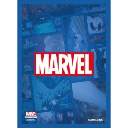 Sachet de 50 protèges carte taille standard Marvel Champions Art Sleeves - Marvel Bleu - Gamegenic