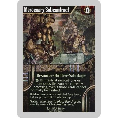 Mercenary Subcontract