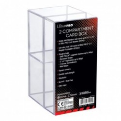 Boite de rangement 2 compartiments - Transparent - Ultra Pro
