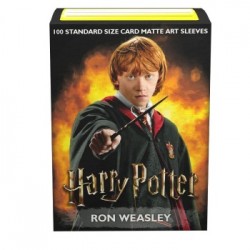 100 Protèges cartes WizardingWorld - Ron Weasley - Matte Art Sleeves Dragon Shield