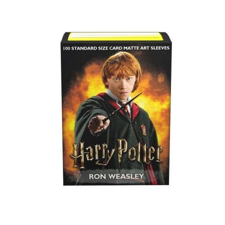 100 Protèges cartes WizardingWorld - Ron Weasley - Matte Art Sleeves Dragon Shield