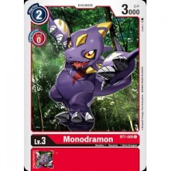BT1-009 Monodramon Digimon Card Game