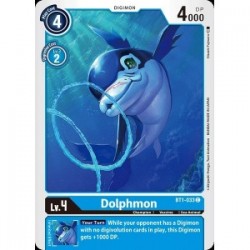 BT1-033 Dolphmon Digimon Card Game
