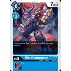 BT1-040 WereGarurumon Digimon Card Game
