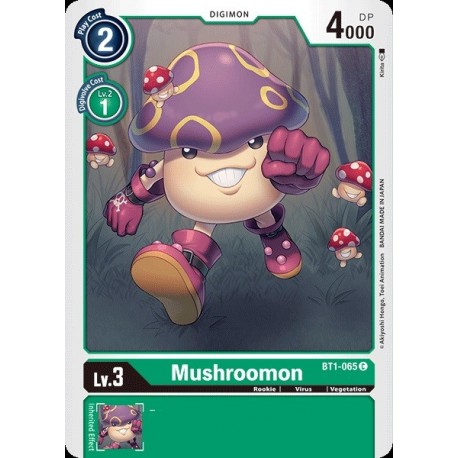BT1-065 Mushroomon Digimon Card Game
