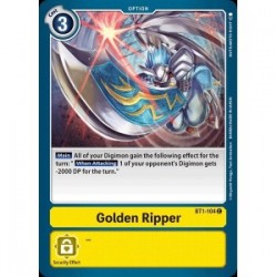 BT1-104 Golden Ripper Digimon Card Game