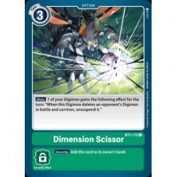 BT1-112 Dimension Scissor Digimon Card Game