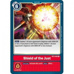 BT2-093 Shield of the Just Digimon Card Game