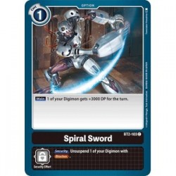 BT2-103 Spiral Sword Digimon Card Game