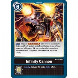 BT2-106 Infinity Cannon Digimon Card Game